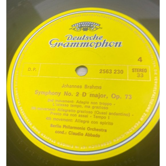Johannes Brahms 4 Symphonies 4LP Box Set Deutsche Grammophon Vintage 33RPM - Picture 10 of 14